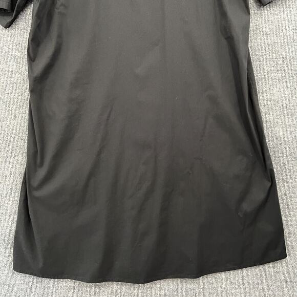 eShakti Dress Womens XL 18 Black Floral Embroidered Shift Pullover Half Sleeve - Picture 9 of 11